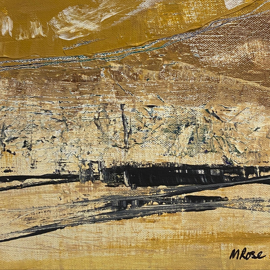 Ochre Valley | Acrylic on Deep Edge Canvas | Framed