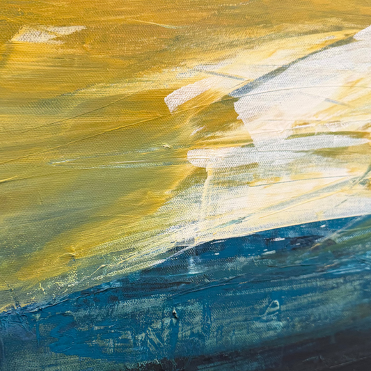 Mountain Blues | Acrylic on Deep Edge Canvas | Framed
