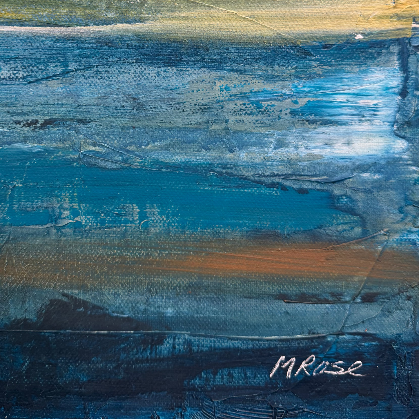 Mountain Blues | Acrylic on Deep Edge Canvas | Framed