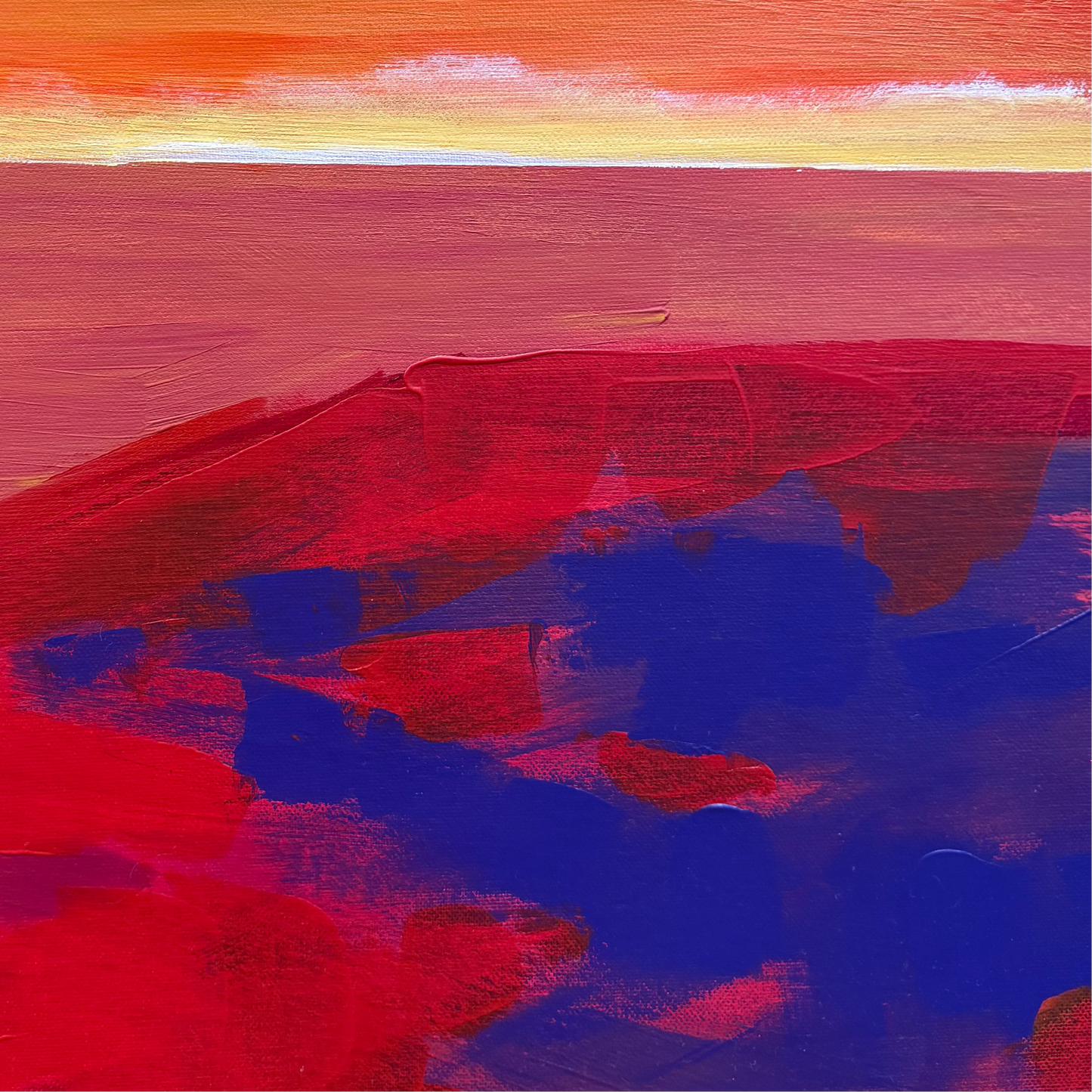 Red Cliff | Acrylic on Deep Edge Canvas | Unframed
