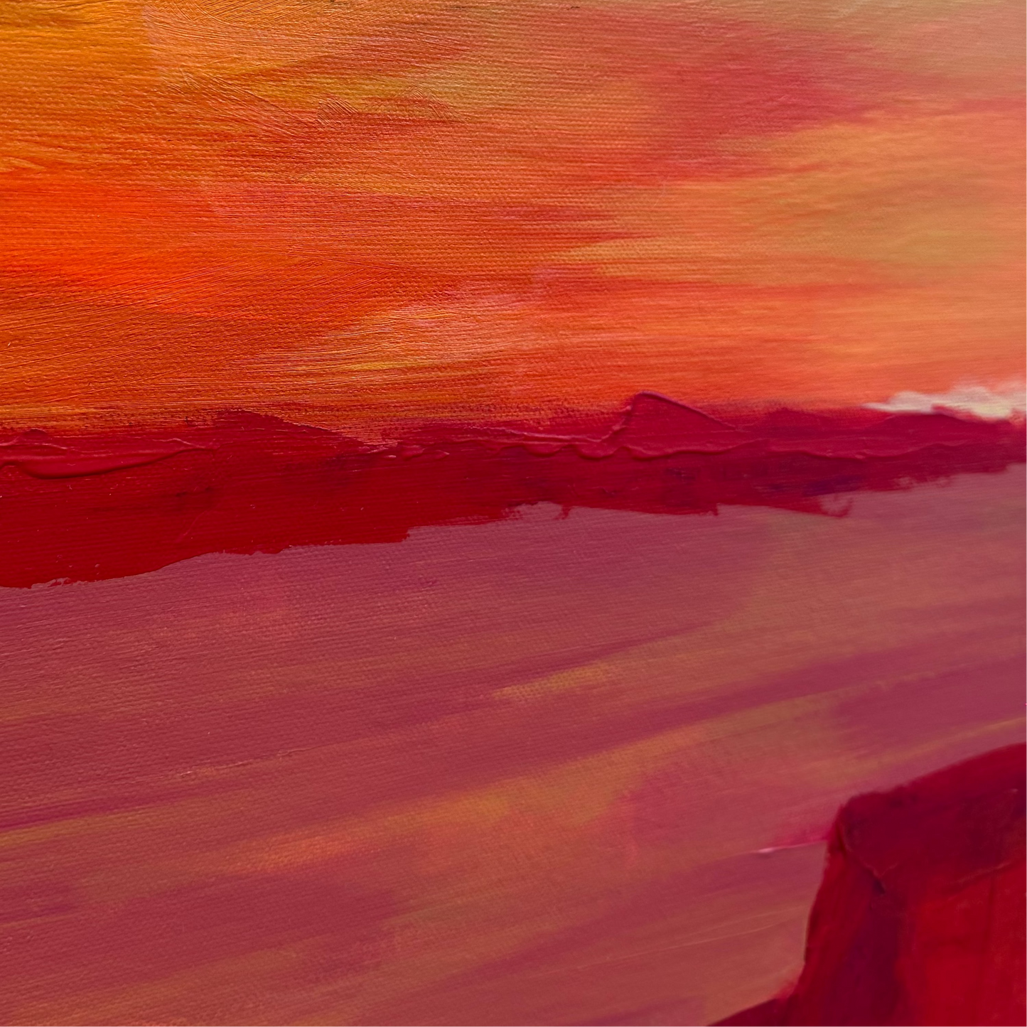 Red Cliff | Acrylic on Deep Edge Canvas | Unframed