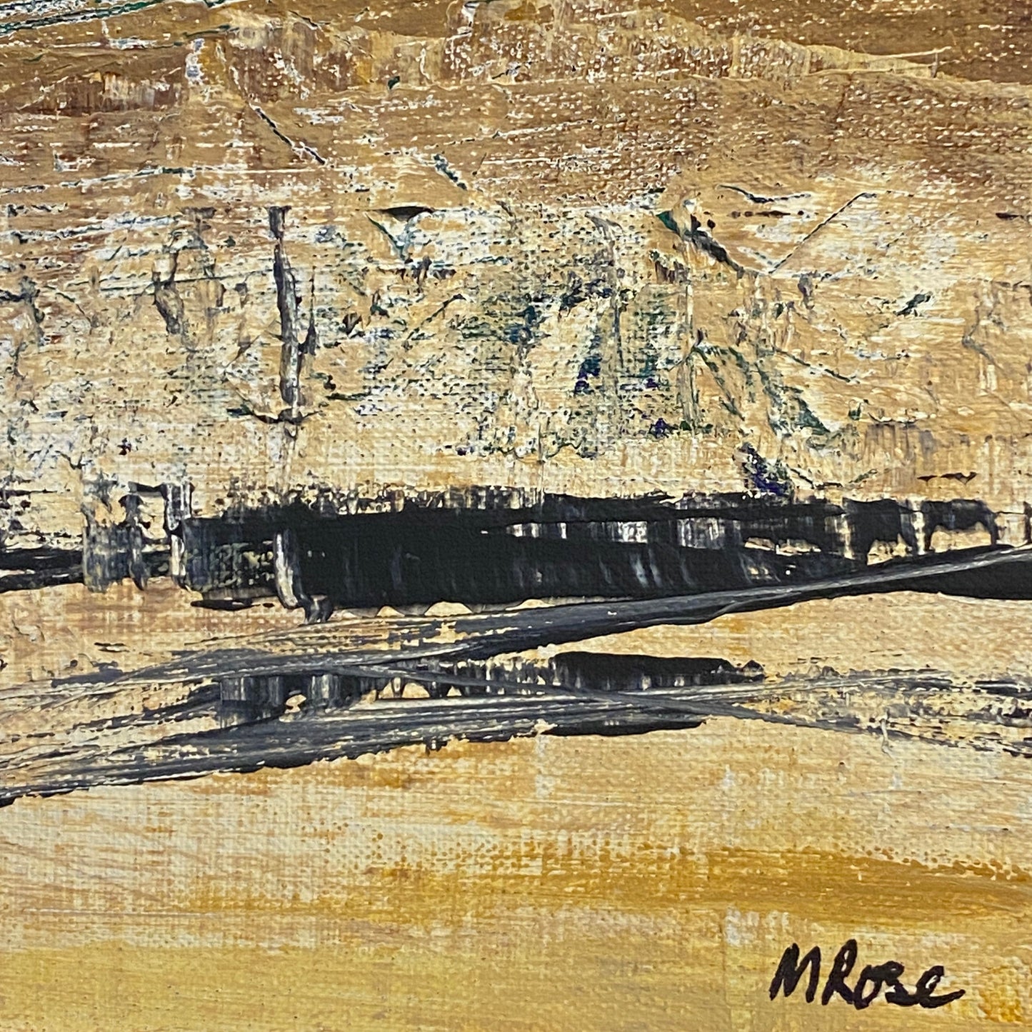 Ochre Valley | Acrylic on Deep Edge Canvas | Framed