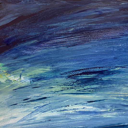Moody Blues | Acrylic on Canvas | Framed